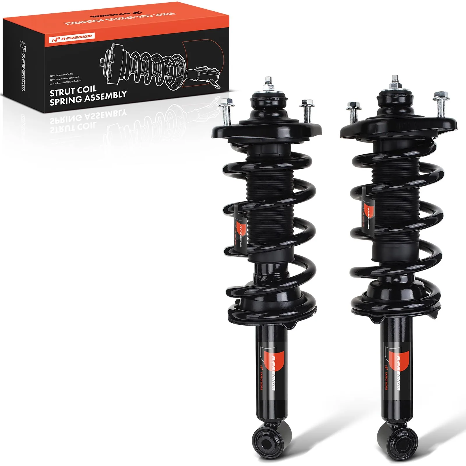 A-Premium Pair Rear Complete Strut & Coil Spring Assembly for Honda CR-V 2012-2016 AWD