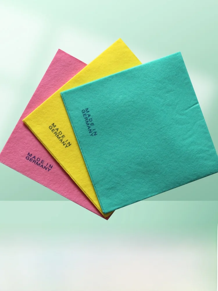 

Немецкие кухонные салфетки Diwaing Cloth Sweep Away Dies Pa, 3 штуки, нетканый материал, средняя впитываемость