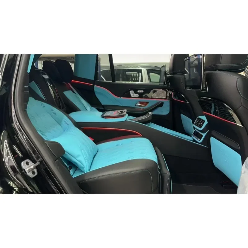 Professional B R Abus 900 Style 4-Seat Upgrade Kit for GLS450   Blue Interior Customization |OEM Fit 2020-2025