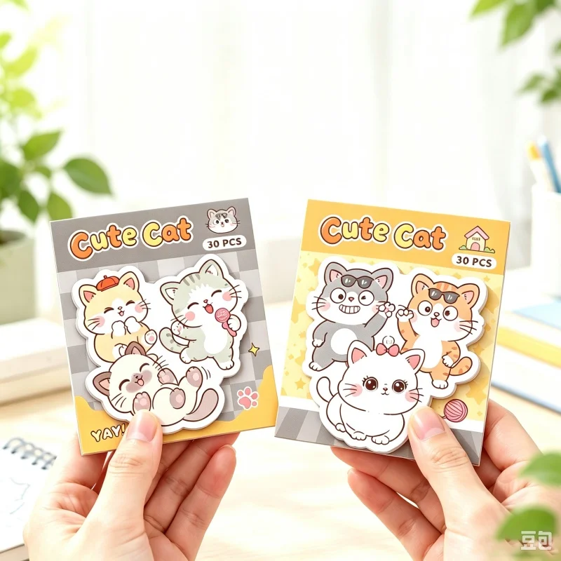 60pcs/lot Kawaii Cat Memo Pad Cute N Times Stationery Label Notepad Bookmark Post School Supplies