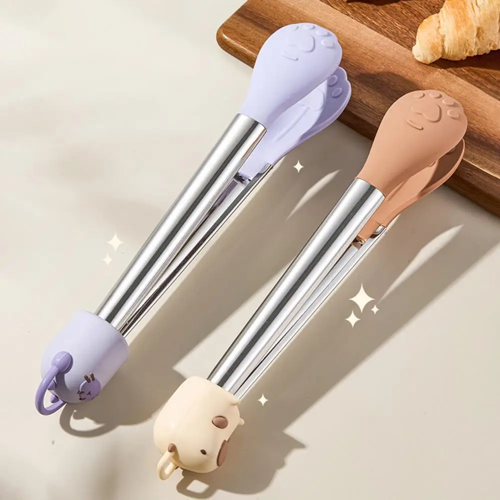 

Силиконовые щипцы для еды, устойчивые к высоким температурам, нескользящие зажимы для приготовления пищи, зажим для барбекю, салата, гриля, кухонные щипцы, кухонная утварь, щипцы