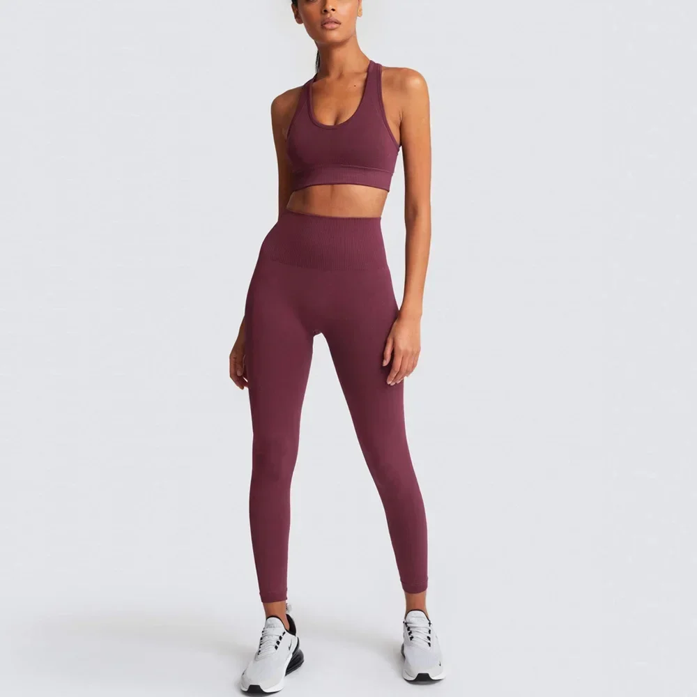 

New in Matching Sporty Clothes for Women 2 Piece Sets Outfits Women's Gym Leggings Yoga Set Workout Pilates Youth Tracksuit