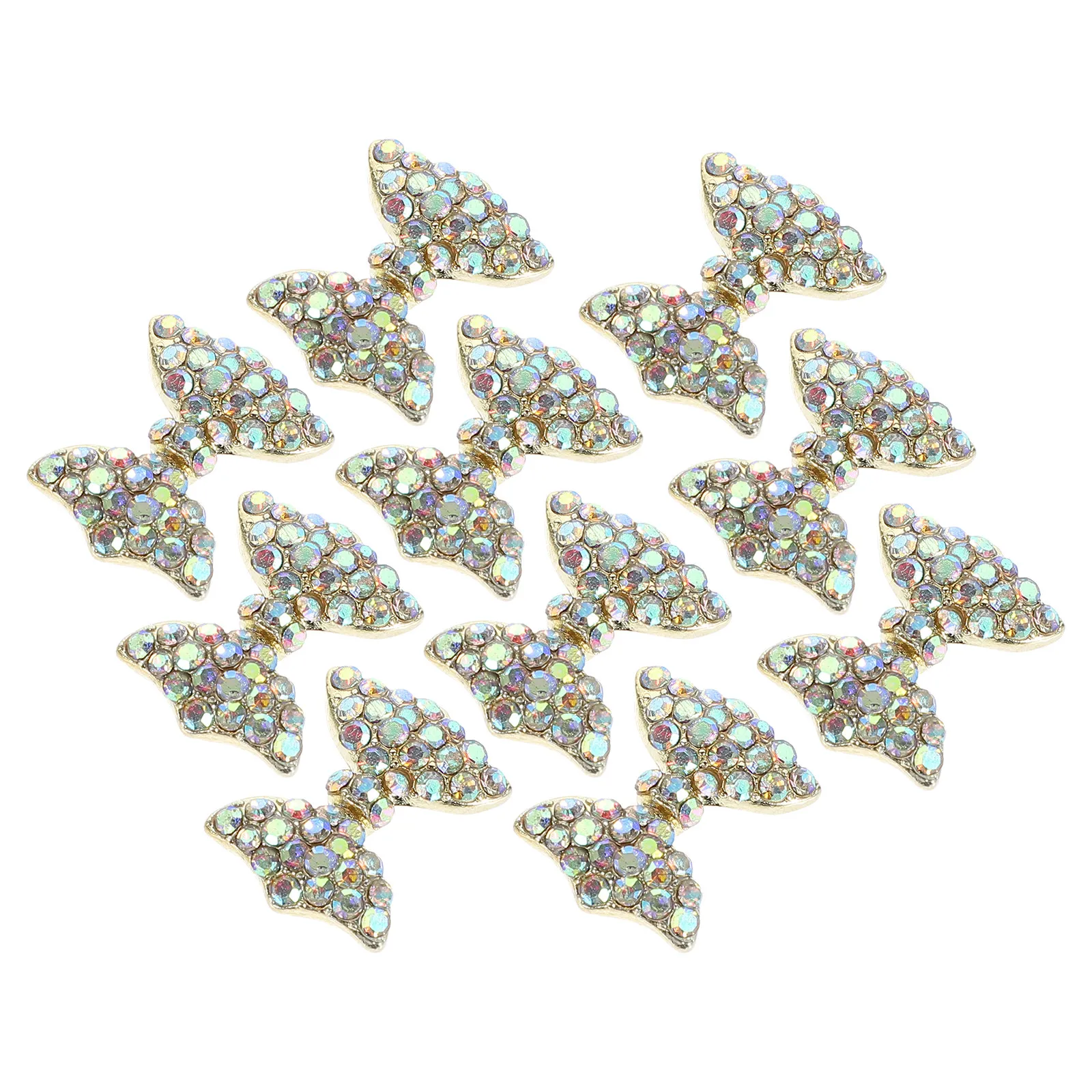 10Pcs Girl DIY Manicure Ornaments Bowknot Shape Alloy Nail Jewelry Decor Exquisite Nail Art DIY Accessories Manicure Supply Set
