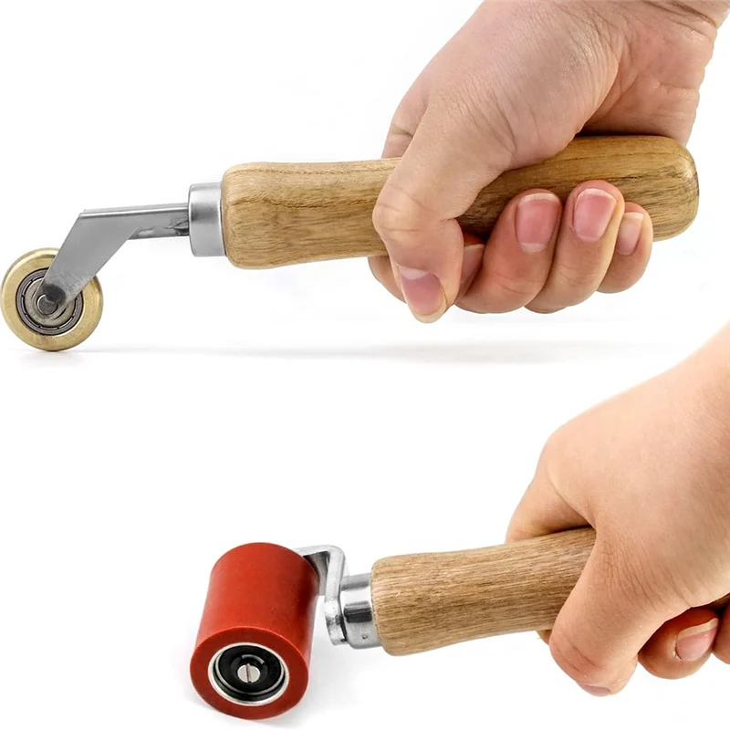 

Силиконовый валик для швов 40 мм и латунный валик для швов, инструмент для ролика для швов обоев, ролик для покров и виниловых полов-AA26