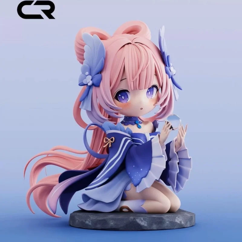 Gk Genshin Impact Q-versie Handgemaakte walnoot Animatie Spot Game Omringende mooie tafelbladdecoratie Tide Play Model Doll Gift