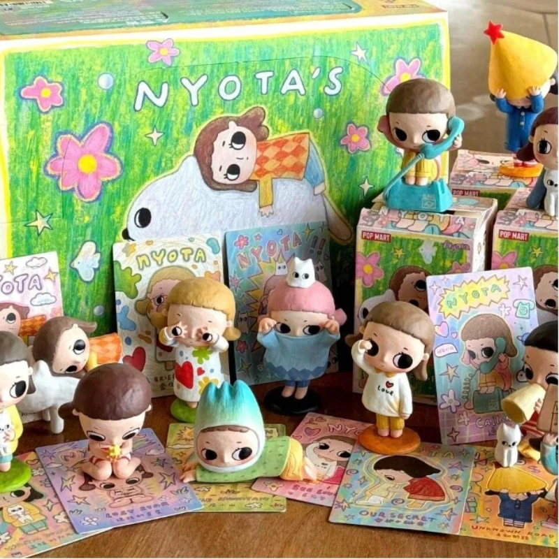 

Оригинальная новая коллекционная фигурка Popmart Nyota Fluffy Life Series в закрытой упаковке, украшение для рабочего стола, подарок для детей и взрослых, таинственная коробка