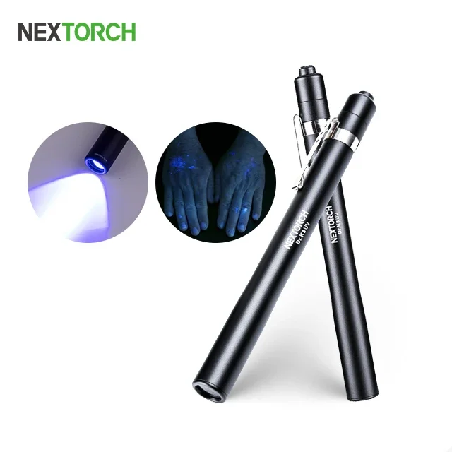 

365 нм УФ-мини-светильник Blacklight Фиолетовая лампа-ручка Ультрафиолетовый фонарик УФ-c Освещение УФ-фонарик