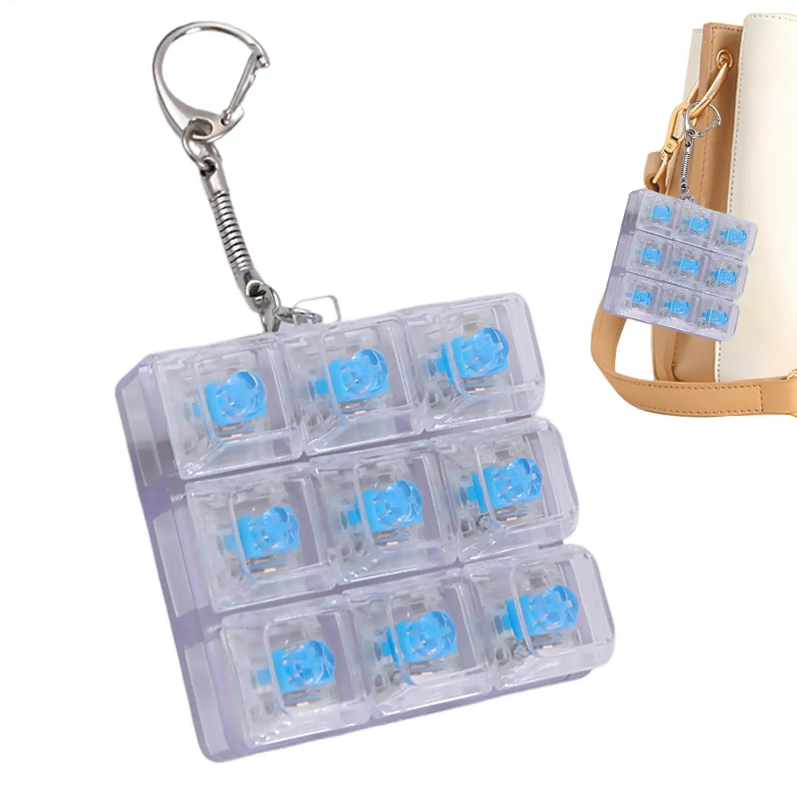 9 مفاتيح لوحة المفاتيح تململ المفاتيح ضد الإجهاد لوحة المفاتيح زر الإصبع مفتاح غطاء قلادة الإجهاد الإغاثة لعب للأطفال الكبار هدية #5