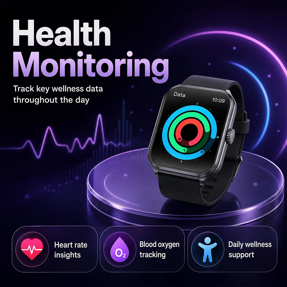 

GEJIAN New 1.95 "HD AMOLED Screen Smart Watch with Bluetooth Call Health Monitoring IP68 Waterproof Smart Watch For Android iOS