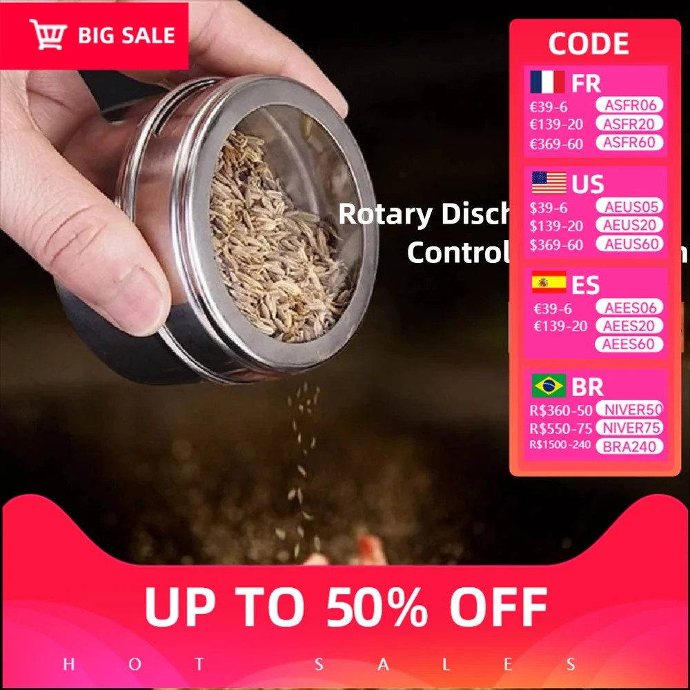 

Light luxury magnetic spice box, kitchen moisture-proof spice jar, wall-mounted stainless steel base, easy to install and clean