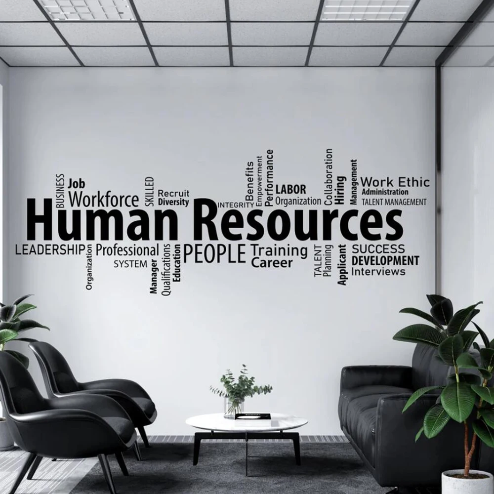 Office Human Resources Wall Sticker Decal Inspire Quote Motivation Idea Teamwork Workout  Home Decor