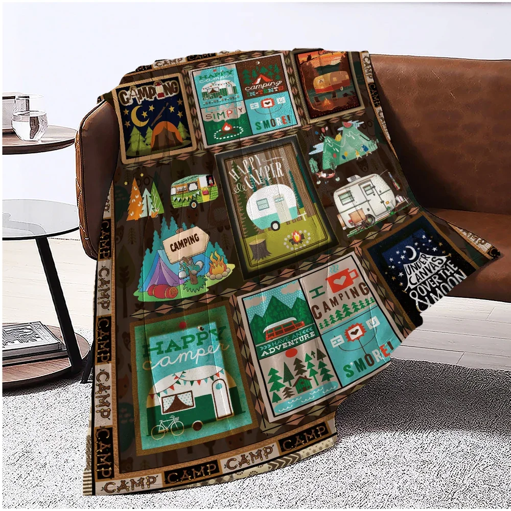 Flannel Blanket,suitable for Home,car,sofa,camping and Travel Blanket,four-season Blanket,lightweight,super Soft and Comfortable