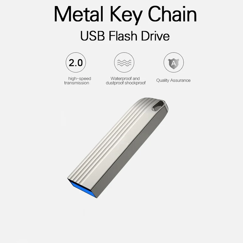 Mini Usb Fash Drive 64GB 32GB 16GB 8GB 128GB pen drive флешка flash drive waterproof silver u disk memoria cel usb stick gift