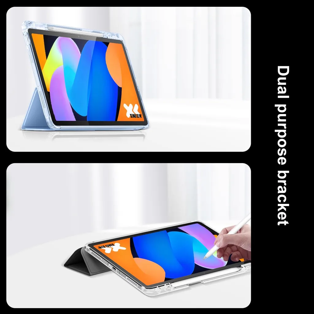 حافظة شفافة لفتحة القلم لهاتف Xiaomi Pad 7 Ultra 14 بوصة 2025 6S Pro Poco Pad 12.1 Redmi Pad Pro 12.1 Pro 5G 12.1 غطاء مضاد للسقوط