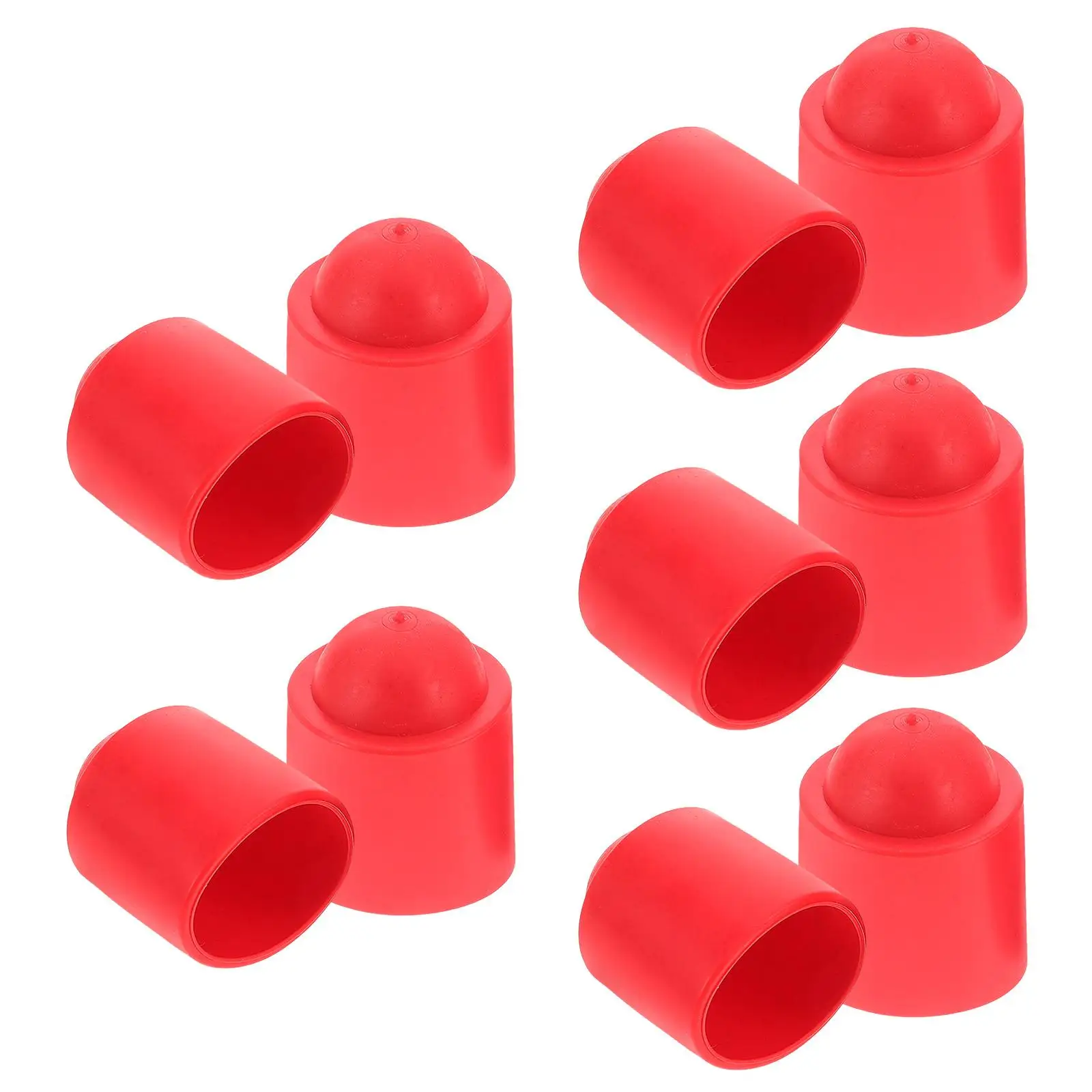 

10pcs Pool Protective Cover Rubber Sleeve Red Black Protector Stick Accessories Durable Stylish Wide Compatibility