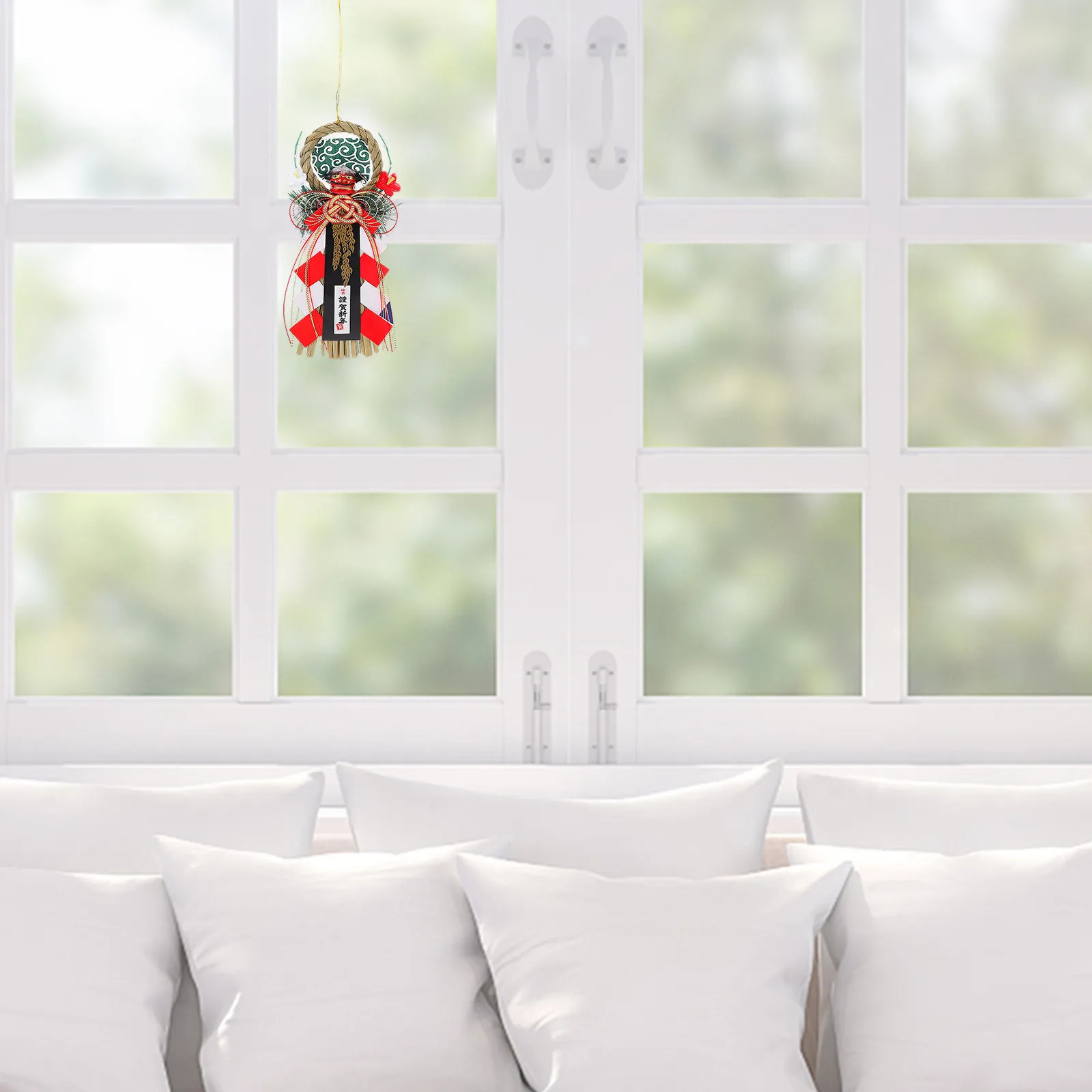 1Pcs Grass Knitted Pendant Hand-Woven Straw Decorative Hanging Long-Life Wall and Door Decor Japanese Style Sushi Restaurant