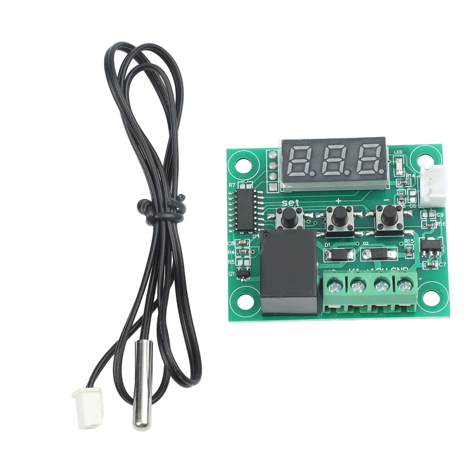 Digital Temperature Control Module for W1209 - 50 to 110 Degree Thermostat with ON/OFF Mode 12V 20A Relay Output