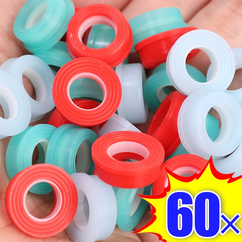 60/10PCS Faucet Leak-Proof Sealing Gasket Silicone Faucet Valve Core Pipe Gaskets Washer Tap Spool Hardware Plumbing Fittings