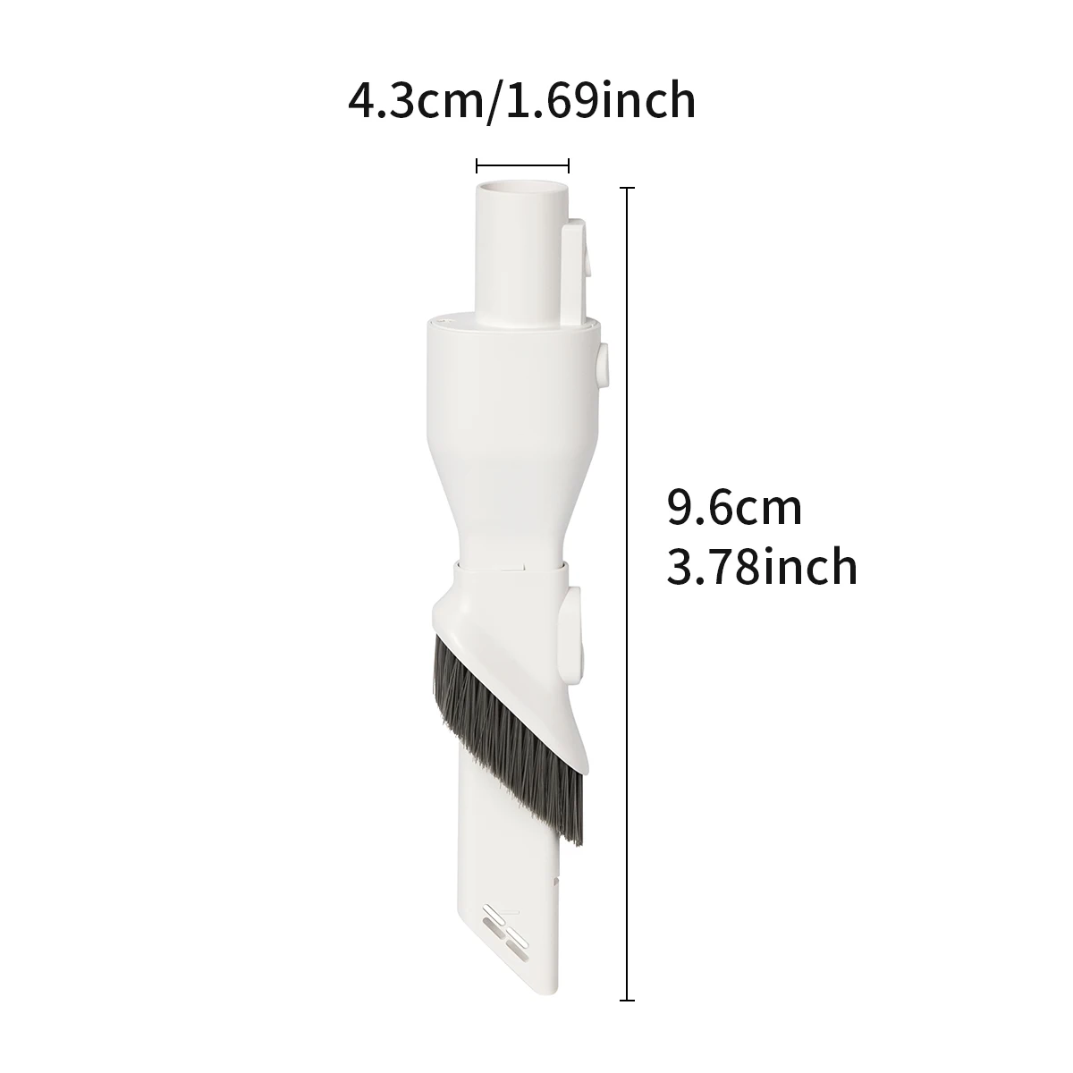 1 Pc Two in One Suction Nozzle Long Flat Brush for Dreame Z10 Station / U10 / U20 / P10 / P10pro Vacuum Cleaner Accessories