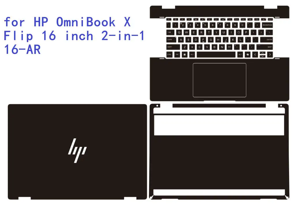 For HP OmniBook X Flip 16 inch 2-in-1 16-AR 16-ar0013dx 16-ar0018ca 16-ar0007ca Laptop Vinyl Decal Cover Sticker Skin Protector