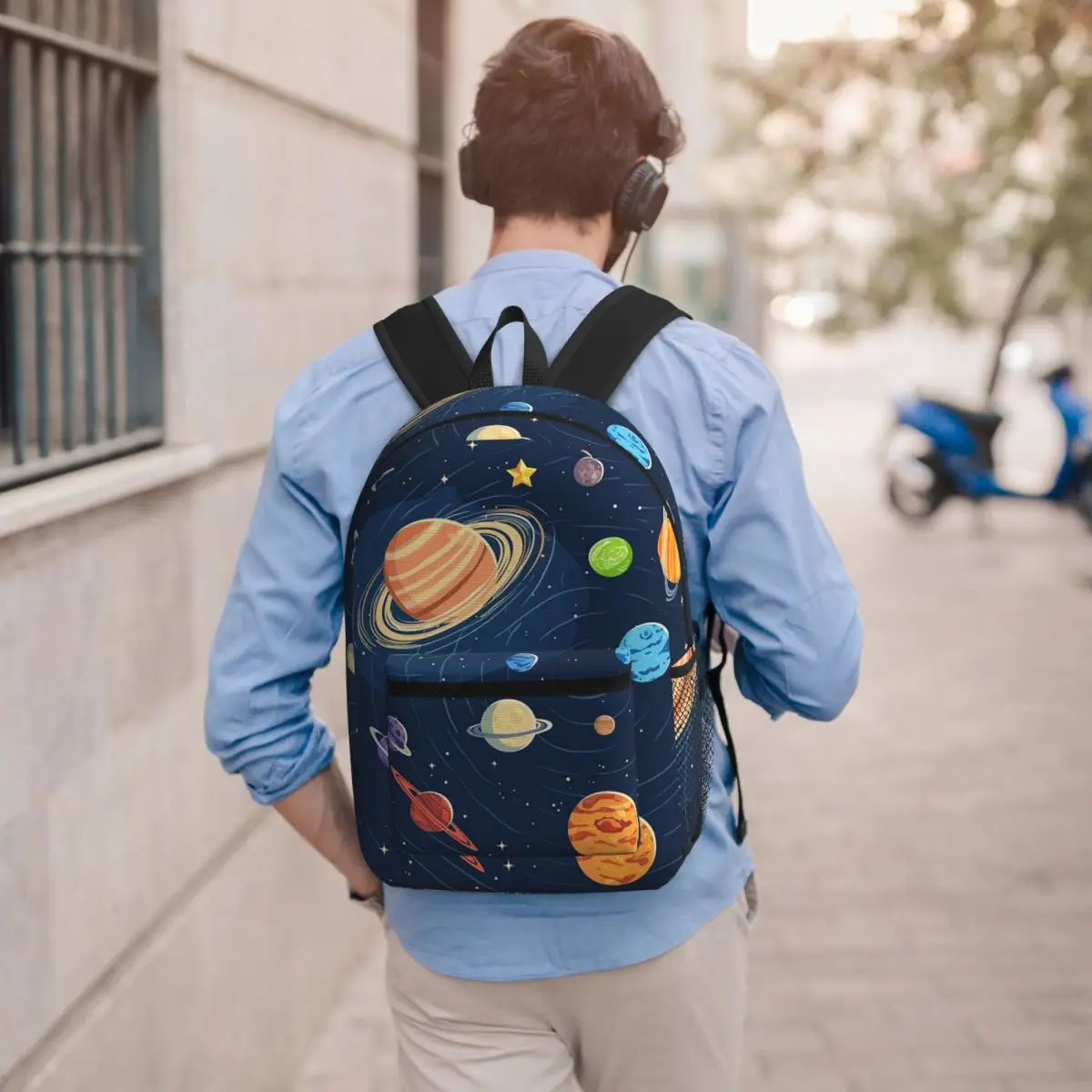 Solar System Space Planets Universe Student Backpack School Bag Hiking Travel Daypack for Boys Girls Bookbag Shoulder Bags