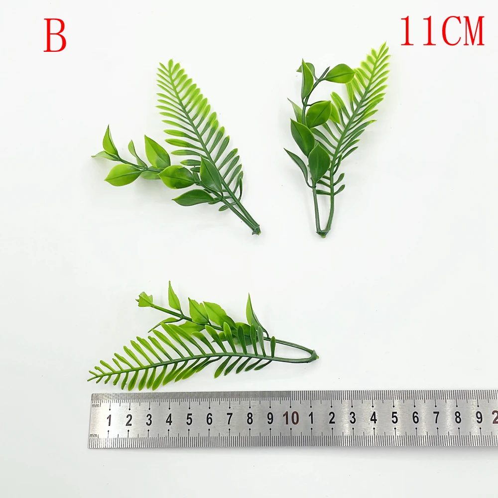 10 Teile/los Kunststoff Wasser Gras Künstliche Blumen Für Wohnkultur Wand Hängen Tisch DIY Kranz Geschenk Scrapbooking Gefälschte Pflanzen – Detail 3