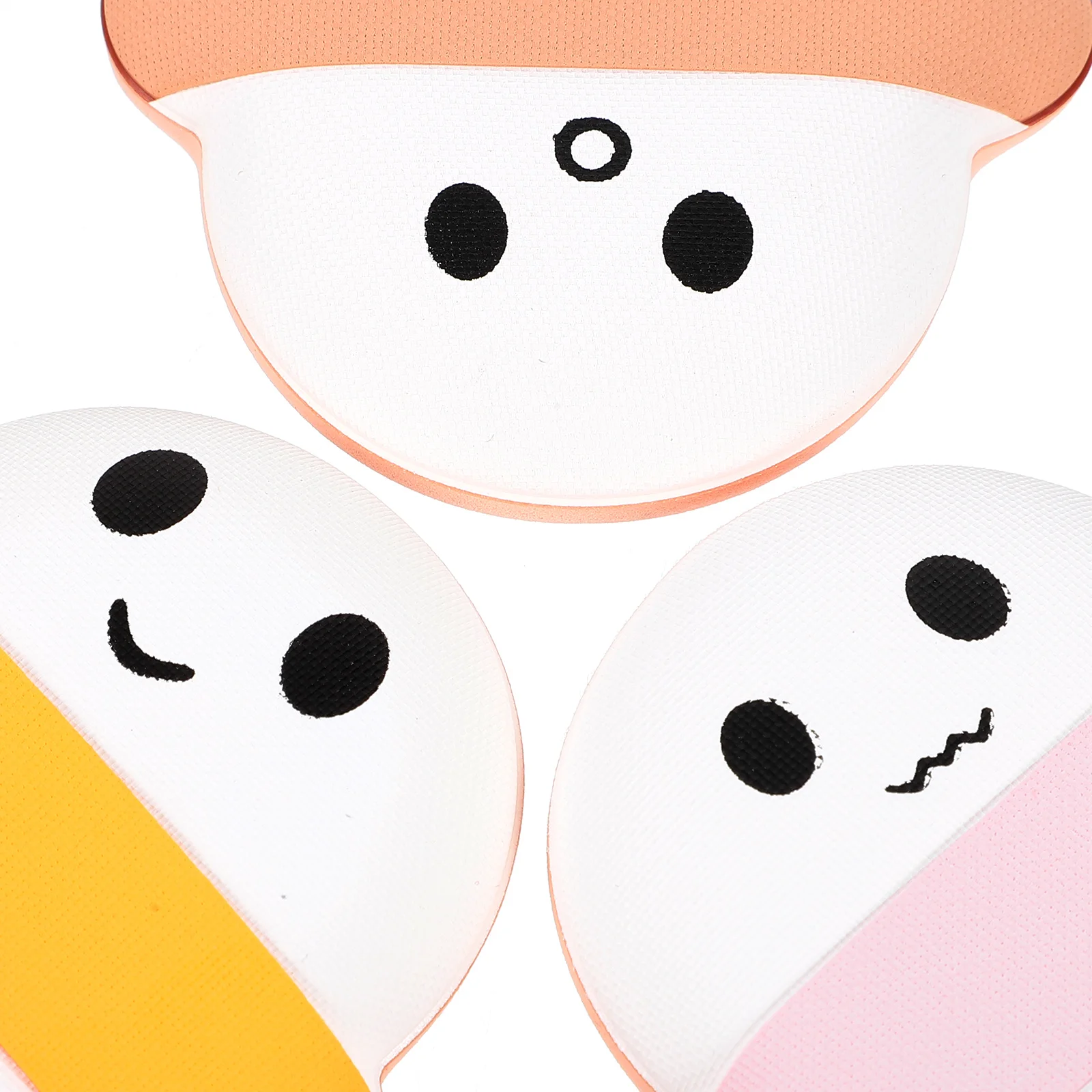

3pcs Face Makeup Cute Sponge Egg Powder Puff for Women Sponge Dry Wet Use Pink Beige Yellow