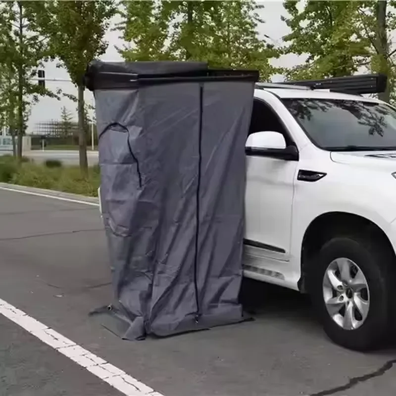 Portable 4x4 Offroad Privacy Camping Aluminum Alloy Shower Tent Zipper Toilet Awning Four-Season Waterproof Quick Automatic