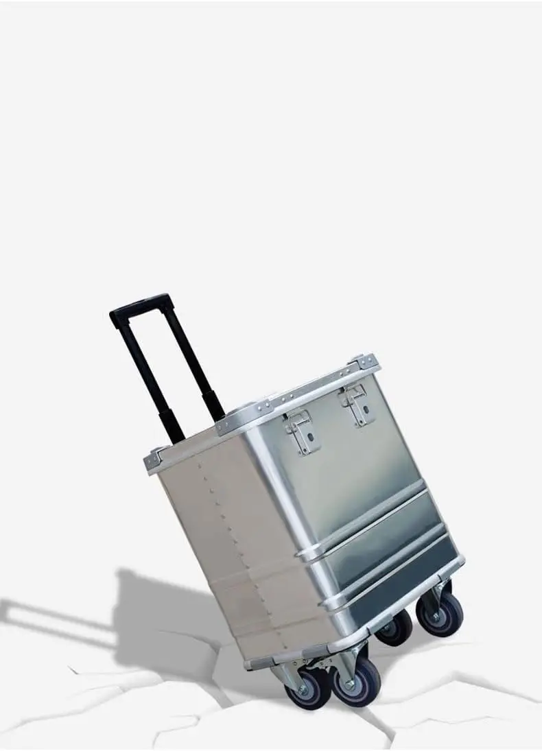 Sturdy Aluminium Box Square Storage Box Classic Truck Bed Toolboxes Aluminum Alloy Trailer Toolbox Organizer