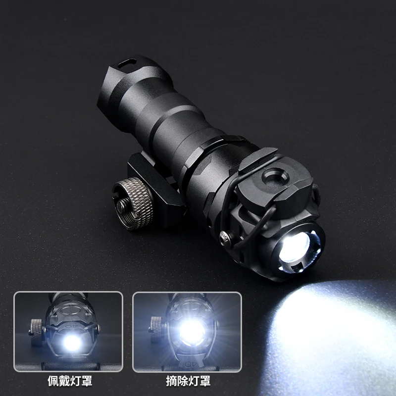 WADSN Tactical KIJI K1-10 ° Metal LED White Light Flashlight Suitable For 20mm Picatinny Rail Hunting Weapon Helmet Scout Light