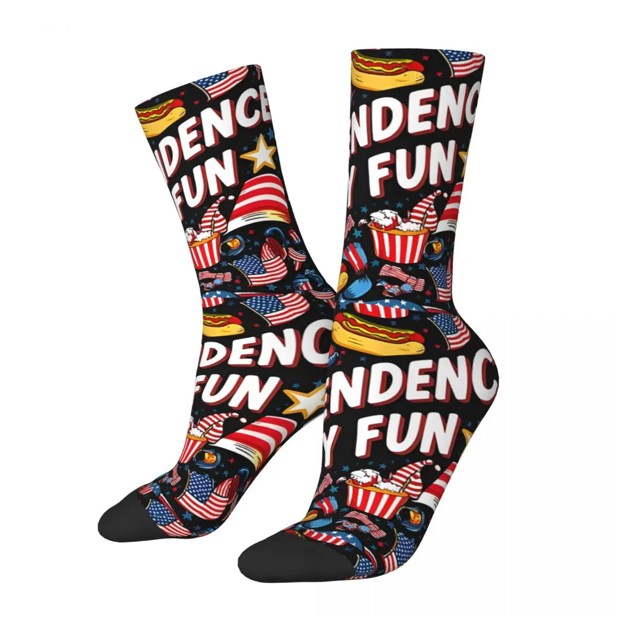 Vintage Independence Day Fun'' United States Independence Day Proud To Be American Men's compression Socks Unisex Street Style