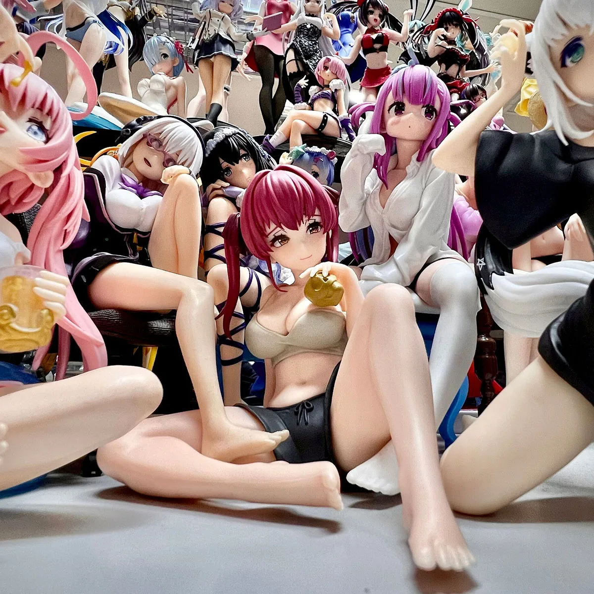 100 % Original auf Lager BANPRESTO Relax Time Hololive Houshou Marine Collection Serie Anime Figur Modell Spielzeug Garage Kit