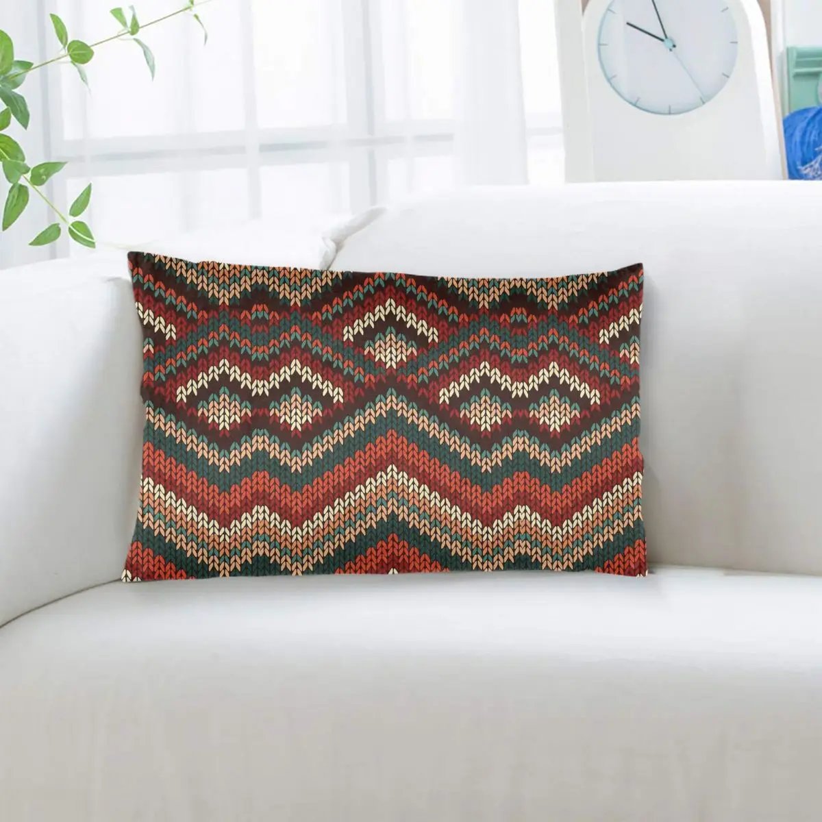 Amazigh Foutha Kabyle Mediterranean Berber Jewel Rectangle Pillowcase Cushion Cover Decorative Bedroom Bed Home  Throw Pillow
