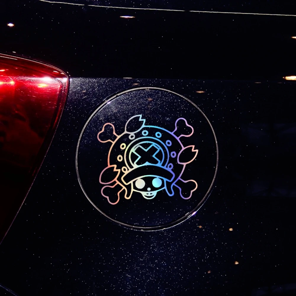 Car Stickers Tony Chopper Logo Anime Reflective Decals For Fuel Tank Cap Cover Window Trunk Motorcycles Laptop Auto Tuning