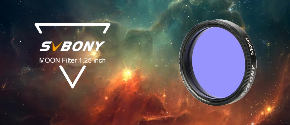 SVBONY Teleskop-Mondfilter für Standard 1,25/2 Zoll Filtergewinde mit Metallrahmen aus optischem Glas für Mond und Planeten – Detail 1