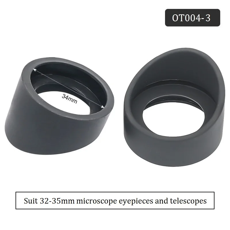 2PCS 34 mm Inner Diameter Eye Guards Stereo Microscope Telescope Eyepiece Eye Piece 32-35mm Rubber Eye Cups