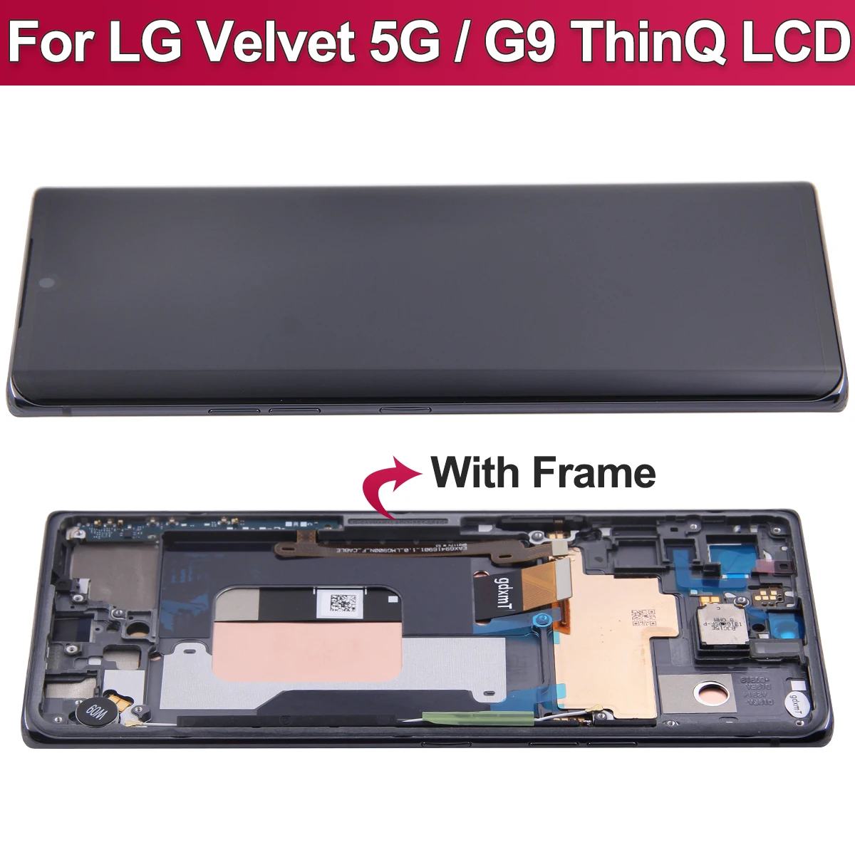 NEW For LG G9 LCD Display Touch Screen Digitizer Assembly For Velvet 5G LCD For LG G9 ThinQ Screen LM-G900 Display Replacement