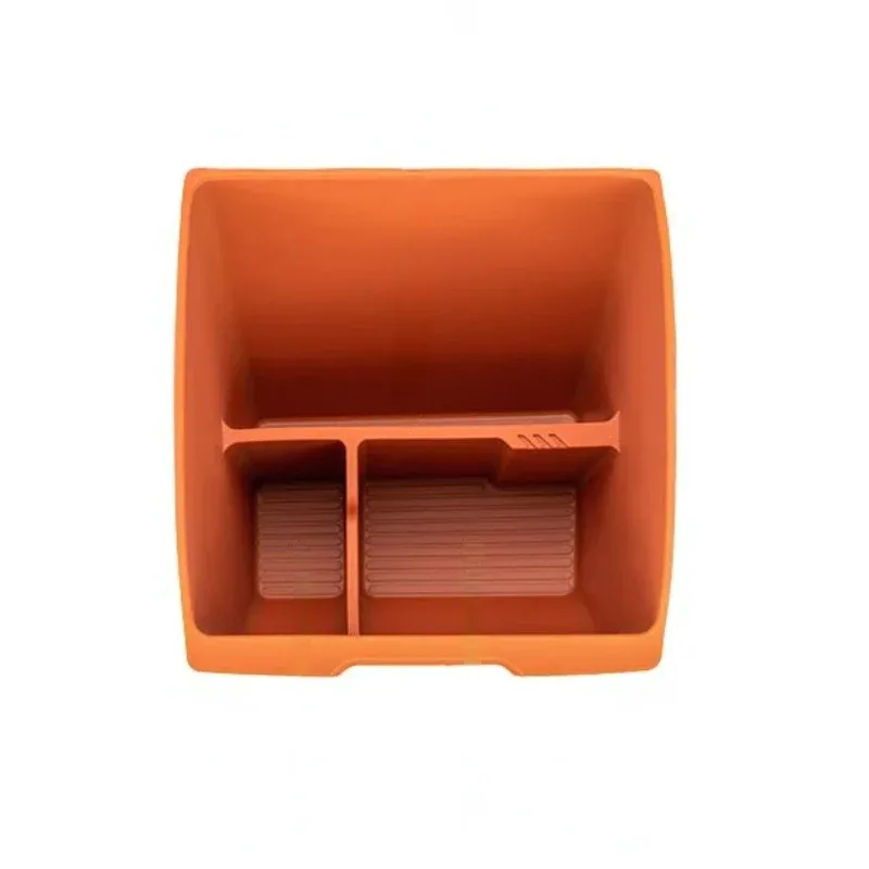For Li L7 L9 L8 2023-2026 Silicone Orange Color Car Driving Position Storage Box Hidden Storage Box Interior Car Accessories