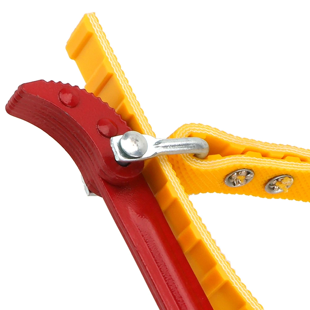 Strap Belt Wrench Steel Plastic Red Yellow Spiral Burrs Spannerchain 8Inch Pipeline Wrench Removal Tool Repairing Replacement