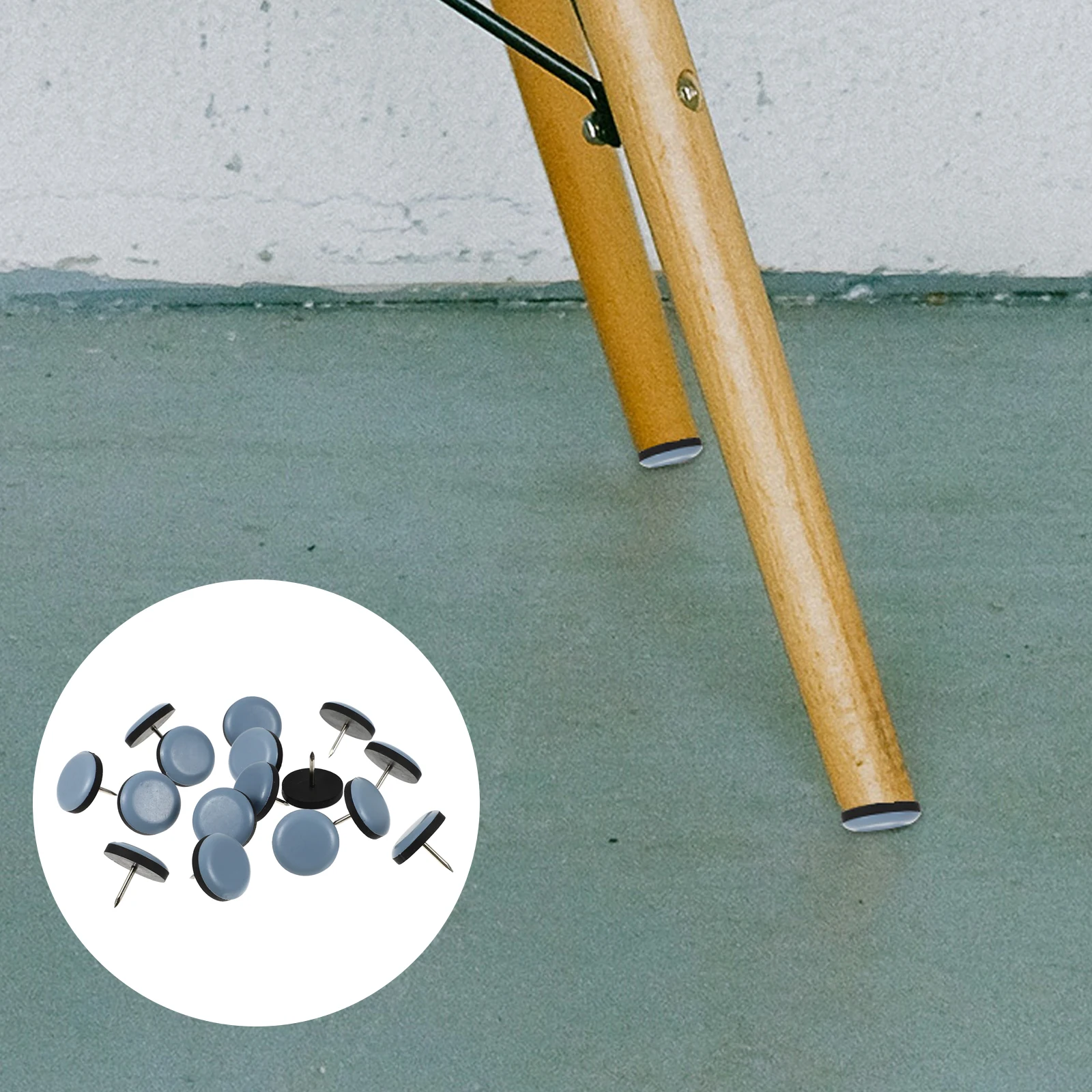 

16Pcs Chair Leg Floor Protectors Furniture Glides Thick Base Anti-Scratch Noise Reducer for Hardwood Tile Carpet Floors