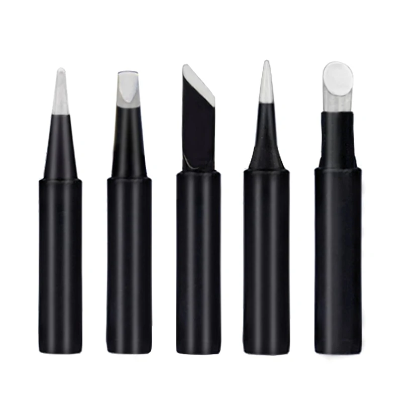 

M17D Pack of 5 Soldering Iron Tips Black Soldering Tip 900M-T Welding Solder Rework Tools Accessories