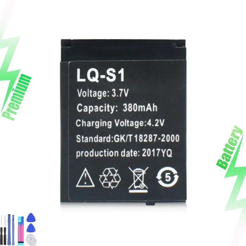 

New QW09 2023 LQ-S1 3.7V 380mAh smartwatch with rechargeable lithium-ion battery H20