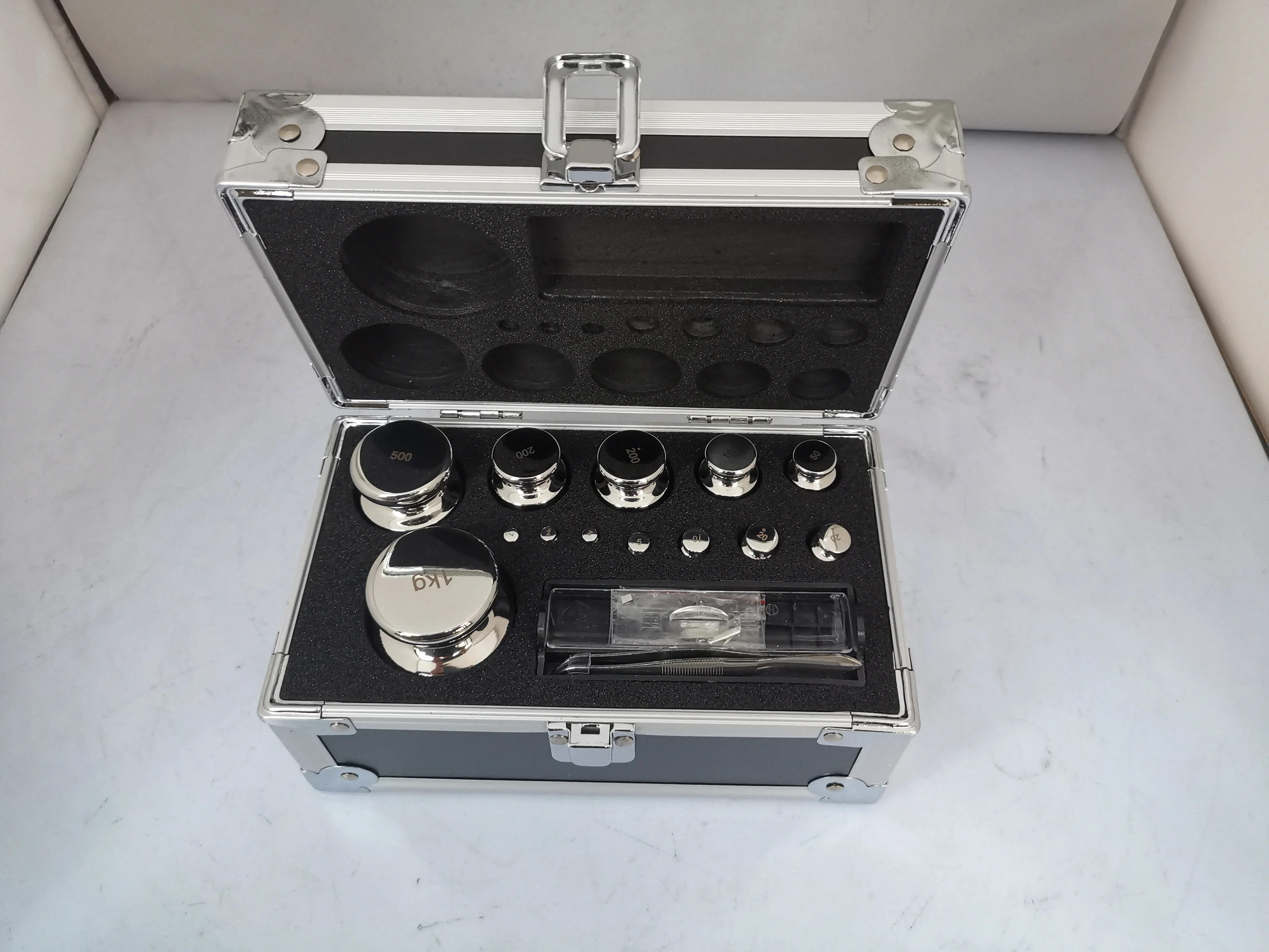 F1/F2/M1 Grade 25 pcs 1mg-1kg 304 Stainless Steel Digital Scale Calibration Weights set With calibration check precision Packed