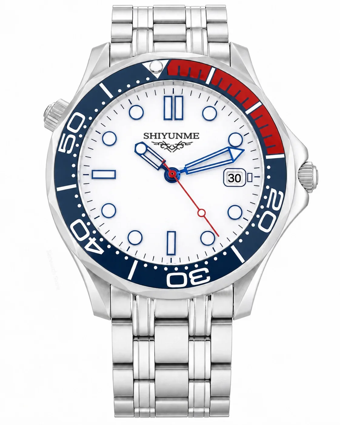 42mm Automatic Mechanical Men's Watch, 904L Stainless Steel Case, Full-Featured, World Time
