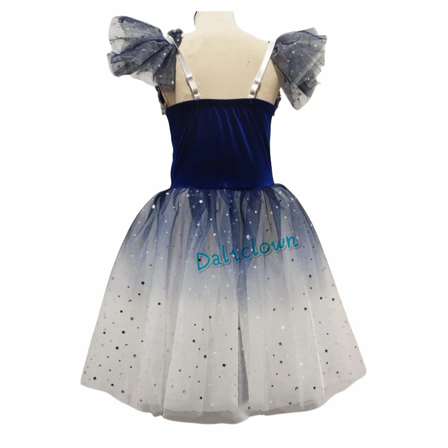 Kind Lange Ballett Kleid Leistung Kleidung Mädchen Frauen Ballett Tutu Rock Gymnastic Trikot Professionelle Bauchtanz Kostüm – Detail 4