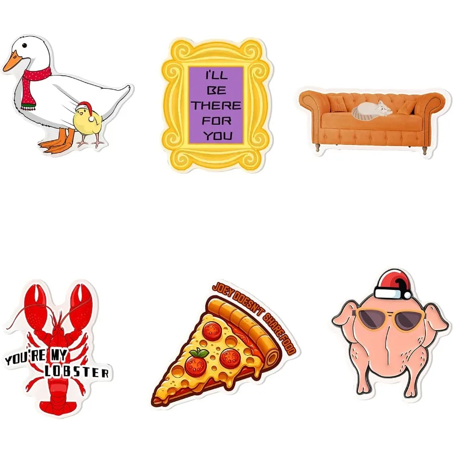 

Магниты на холодильник «Друзья» для любителей ТВ-шоу, сильный магнитный кухонный декор на холодильник, тематические украшения для вечеринок «Друзья», классический фри