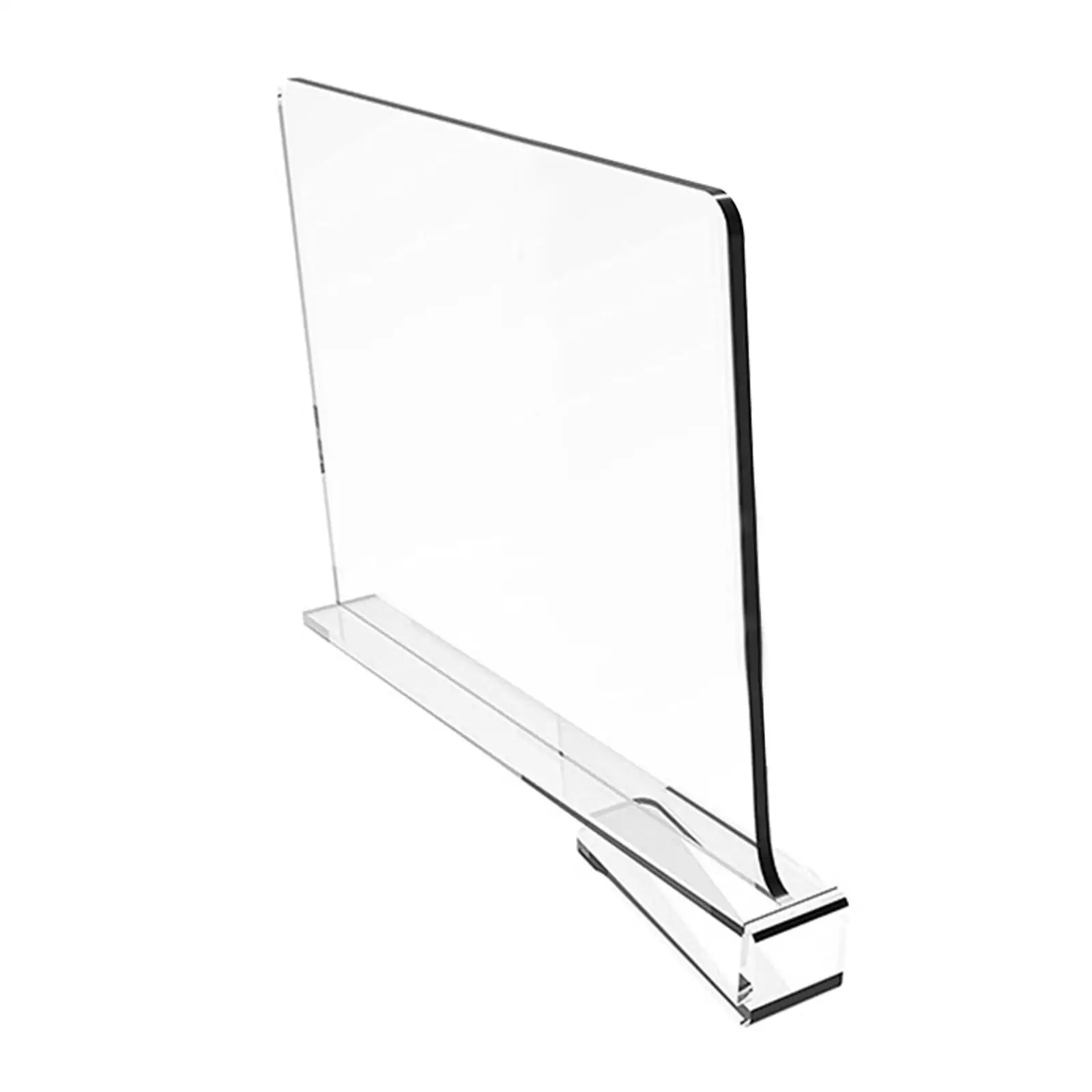 Acrylic Shelf Divider Clear for Handbags Cabinets Wood Closet Separator