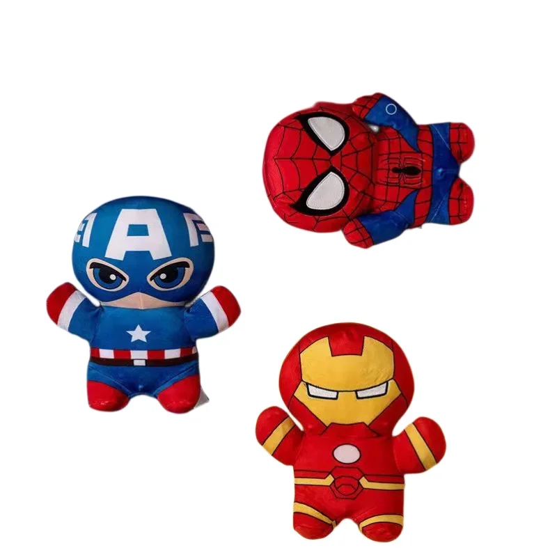 Avengers Alliance Marvel Series Spider-Man Iron Man Anime Peripheral Hand Puppet Plush Toy Doll Sending Friends Holiday Gifts