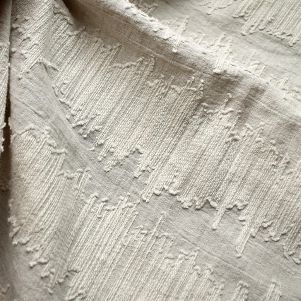 

Jacquard Embroidery Fabric Pure Polyester Clothing Designer Wholesale Cloth Apparel Sewing By Meters Diy Material