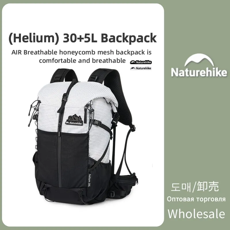 

Naturehike Helium-30+5l Backpack Outdoor Travel Backpack Mountaineering Waterproof Shoulder Bag Comfortable Breathable Backrest